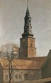 S. Petri Kirke, Set Fra Larslejstraede (St. Petri Church, Copenhagen) - Vilhelm Hammershoi