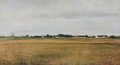 Landskab Fra Virum Ved Frederiksdal. Sommer. (Landscape From Virum, Summer) - Vilhelm Hammershoi