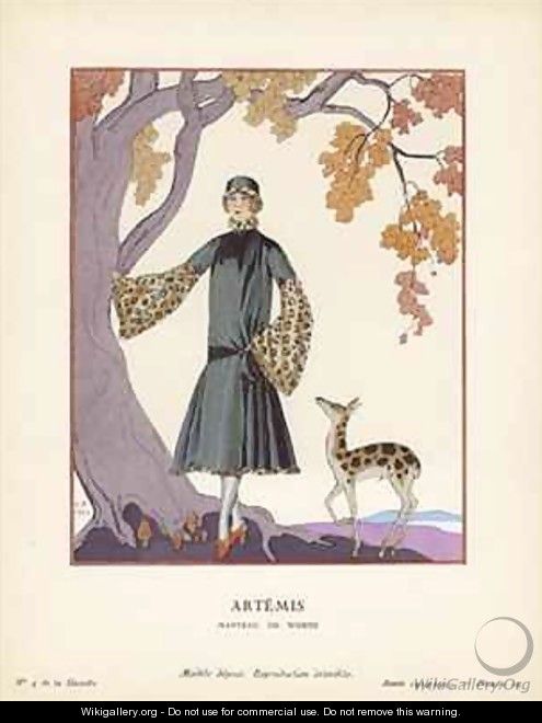 Artemis - Manteau de Worth - Georges Barbier