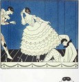 Tamara Karsavina (1885-1978) as Columbine, Vaslav Nijinsky (1890-1950) as Harlequin and Adolph Bolm (1884-1951) as Pierrot in Fokine's 'Carnaval' in 1910 - Georges Barbier