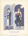 Le Matin et Le Soir - Robes, de mousseline ciree, de Worth - Georges Barbier