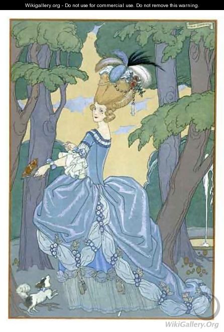Walk in the Forest - Georges Barbier