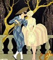 Harlequin's Kiss - Georges Barbier