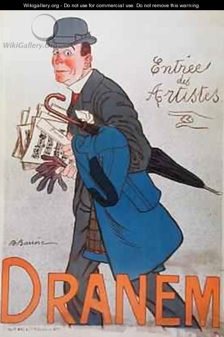 Poster depicting Dranem (1869-1935) - Adrien Barrere