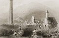 The Ruins at Glendalough, County Wicklow, Ireland - (after) Bartlett, William Henry