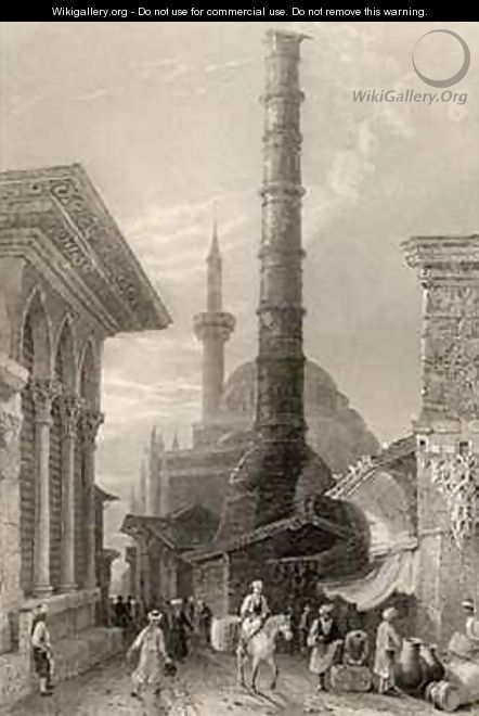 The Tchernberle Tash, Constantinople, Istanbul, Turkey - (after) Bartlett, William Henry