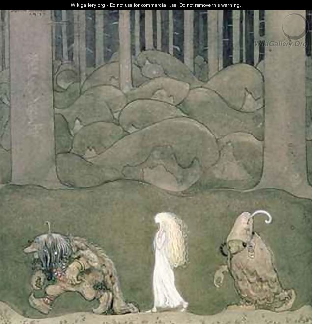 The Princess and the Trolls - John Bauer