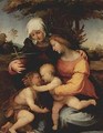 Madonna and Child St.Elizabeth and the infant St.John the Baptist - Fra (Baccio della Porta) Bartolommeo