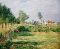 Holland, Landscape with Farmhouses behind Gardens - Paul Baum