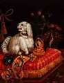 Poodle on a Cushion - V. Behr