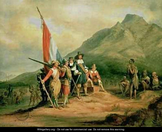 The Landing of Jan van Riebeeck (1619-77) 6th April 1652 - Charles Bell