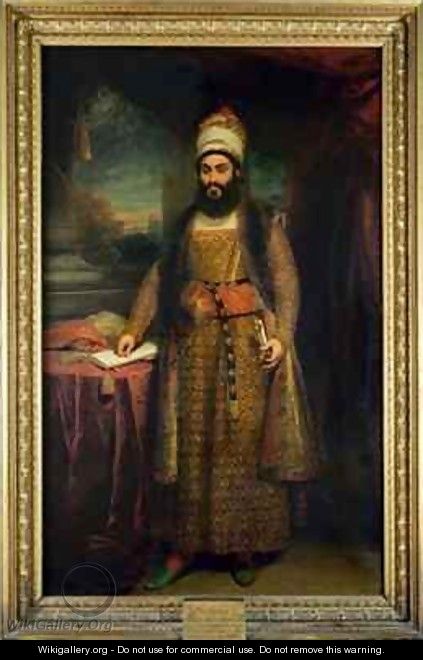 Portrait of Mirza Abul Hassan, Persian Ambassador (1785-1880) Sent by the King of Persia to England - Sir William Beechey