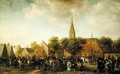 Horse Market at Valkenburg - Sybrand Van Beest