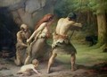Prehistoric Man Hunting Bears - Emmanuel Benner