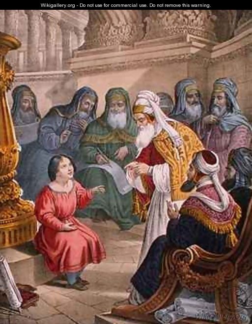 Christ with the Doctors in the Temple - Siegfried Detler Bendixen