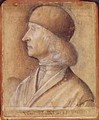 Portrait of Giovanni Bellini (1430-1516) formerly attributed to Carpaccio - Vittore Belliniano