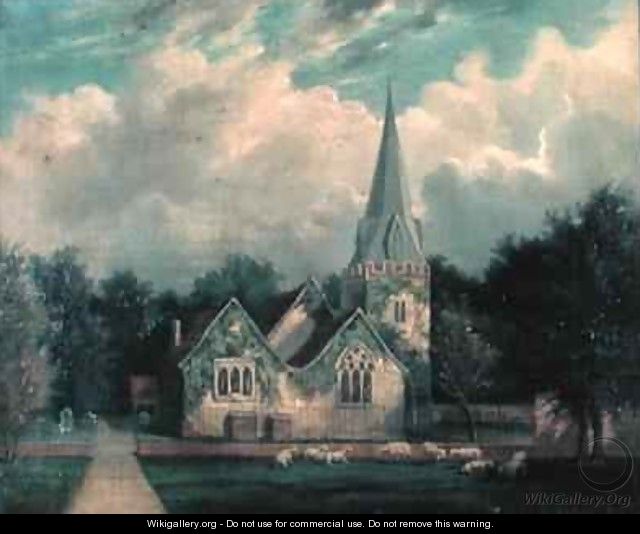 Stoke Poges Church - Edmund Birckhead Bensell