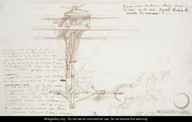 Design for the chariot of Phaeton in the opera by Lully - Jean I Berain
