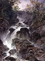 Bridge and Waterfall near Capel Curig - William Bennett