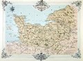 Map of Normandy - (after) Benoist, Felix