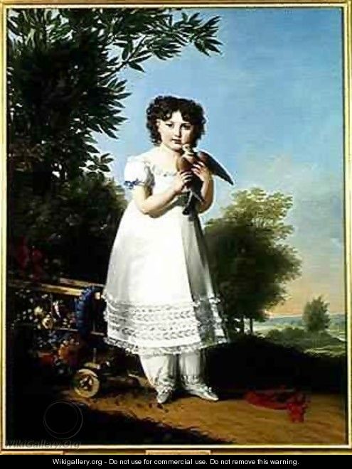 Portrait of Napoleone-Elisa Bacciochi (1806-69) Princess of Piombino - Marie-Guillemine Benoist