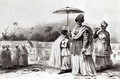 Lady taking a child to Baptism, from 'Voyage a Surinam' - (after) Benoit, Pierre J.
