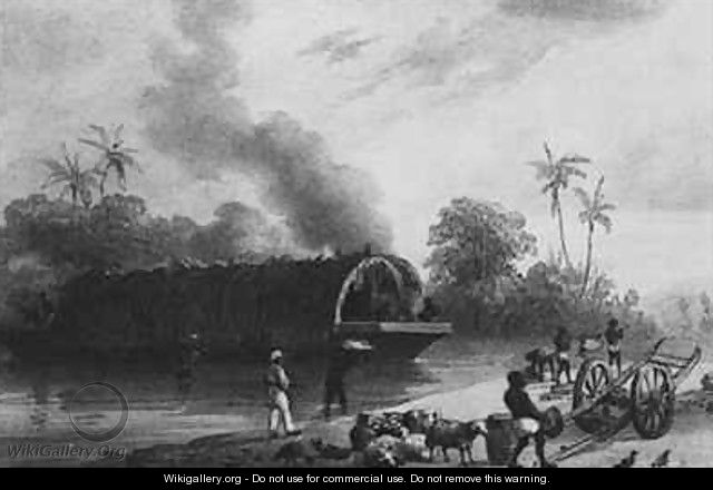 Slaves unloading a Boat - (after) Benoit, Pierre J.