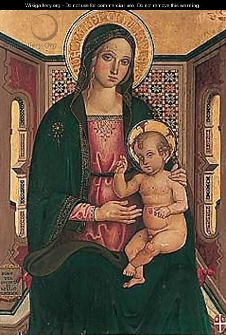 The madonna and child - (after) Andrea D