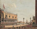 Venice, A View Of The Piazzetta From The North, The Church Of San Giorgio Maggiore Beyond - Vincenzo Chilone
