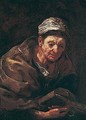 Study Of An Old Woman, Holding A Book - Bernardo Keilhau