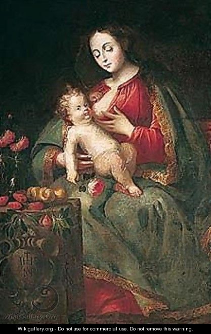 The Madonna And Child - (after) Juan De Arellano