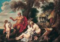 Pan and the young Achilles - (after) Jacob Jordaens