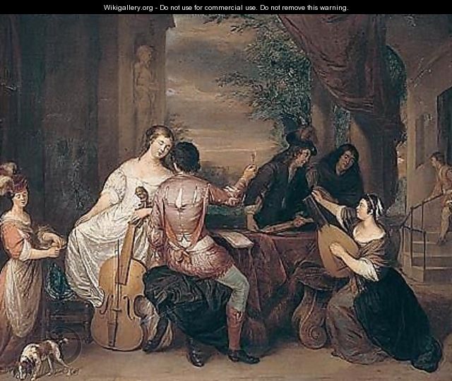 A musical party - (after) Reiner De La Haye