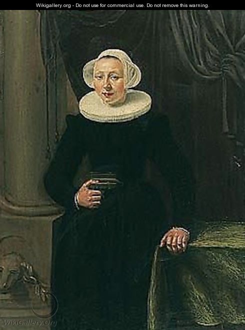 Portrait of a lady - (after) Hendrick Gerritsz Pot