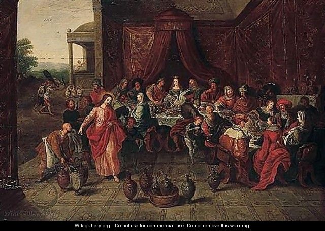 The marriage at Cana 4 - (after) Frans II Francken