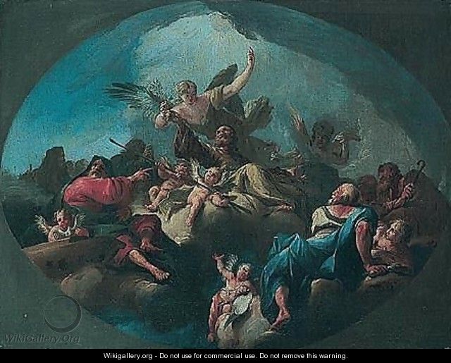 Saint Joseph In Glory - (after) Paul Troger