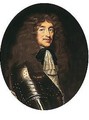 Portrait of a man, half-length, wearing armour and the badge of the order of saint espirit - (after) Laurent Fauchier