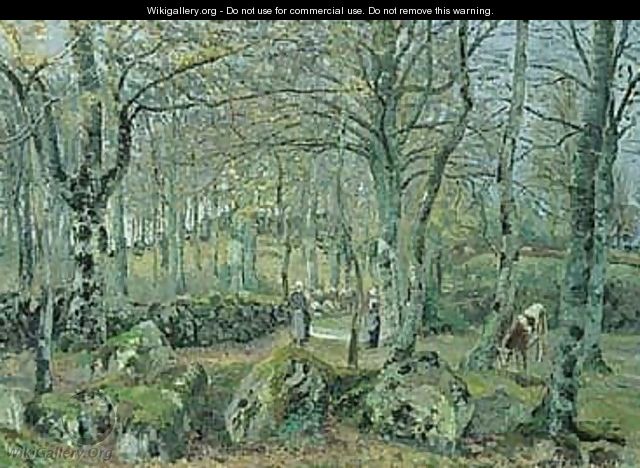 Paysage avec rochers - Camille Pissarro