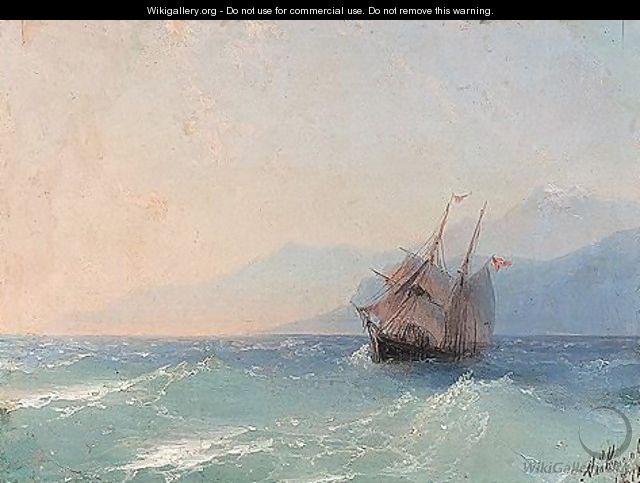 Shipping on the black sea - Ivan Konstantinovich Aivazovsky