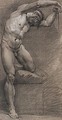 Male nude in a classical pose - Konstantin Egorovich Egorovich Makovsky