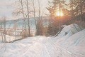 Winter Sunrise, Langseth - Peder Monsted