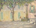 La Place Aux Oiseaux A Villefranche-sur-mer - Henri Eugene Augustin Le Sidaner