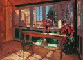 Catching the sun in the dacha - Konstantin Alexeievitch Korovin