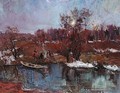 Bivouacing on the banks of the river - Georgi Alexandrovich Lapshin