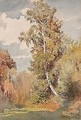 A birch in the glade - Konstantin Egorovich Egorovich Makovsky