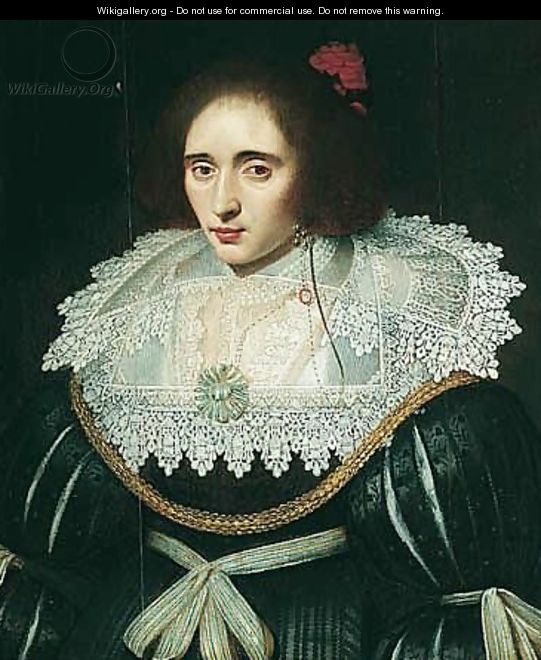 Portrait Of A Lady, Said To Be Elizabeth, Queen Of Bohemia - (after) Michiel Jansz. Van Miereveldt