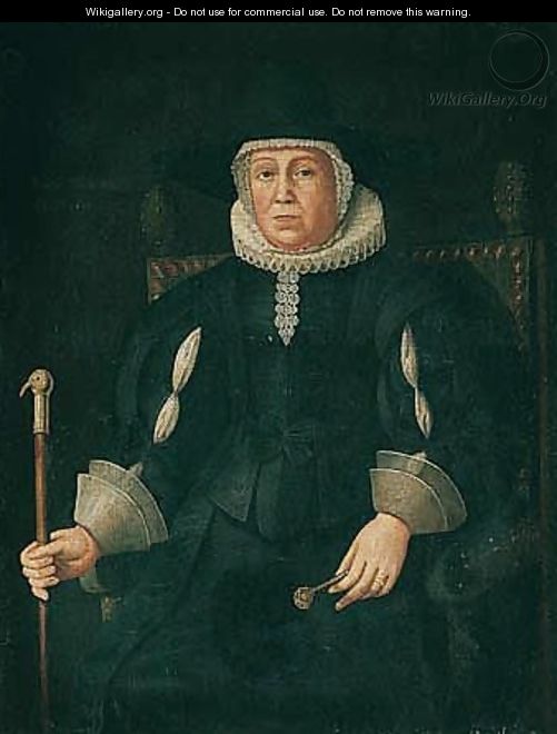 Portrait Of Elizabeth Coffin - Edward Bower