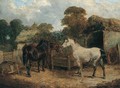 Horses Feeding - John Frederick Herring, Jnr.
