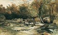 Salmon Trap On The River Lledr, North Wales - William James Muller