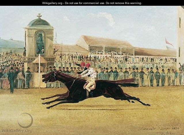 The Finish Of The St. Leger, Doncaster 1850 - Henry Alken